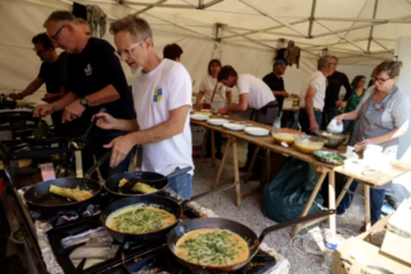 Ajat : 450 convives au repas traditionnel de l'omelette à l'aillet du 1er mai