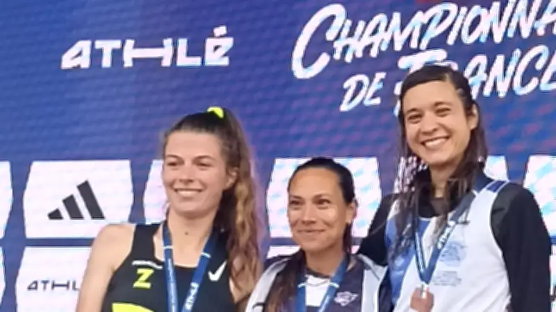 Anne Moulin surprend sur le podium du championnat de France de marathon