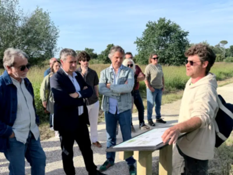 Arès inaugure une plateforme d'observation ornithologique et un sentier pédagogique