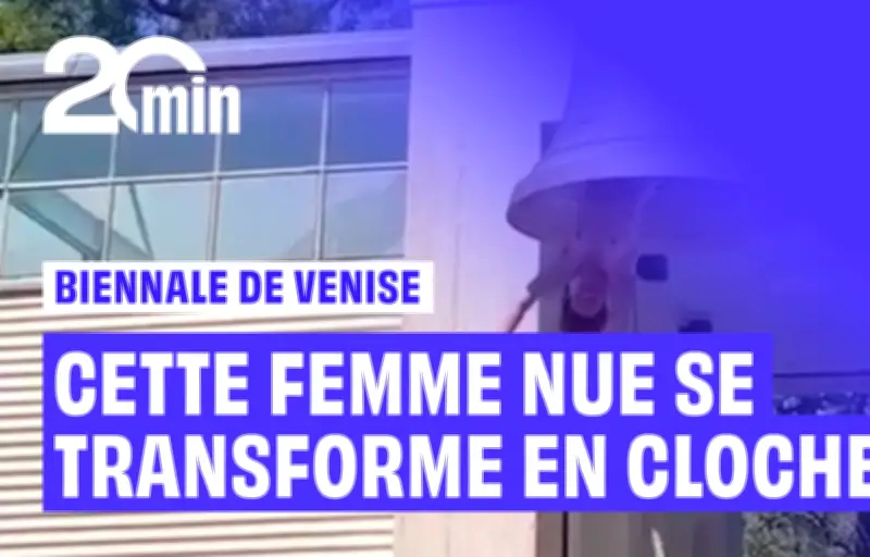 Artiste nue se transforme en battant de cloche pour alerter sur le climat à Venise