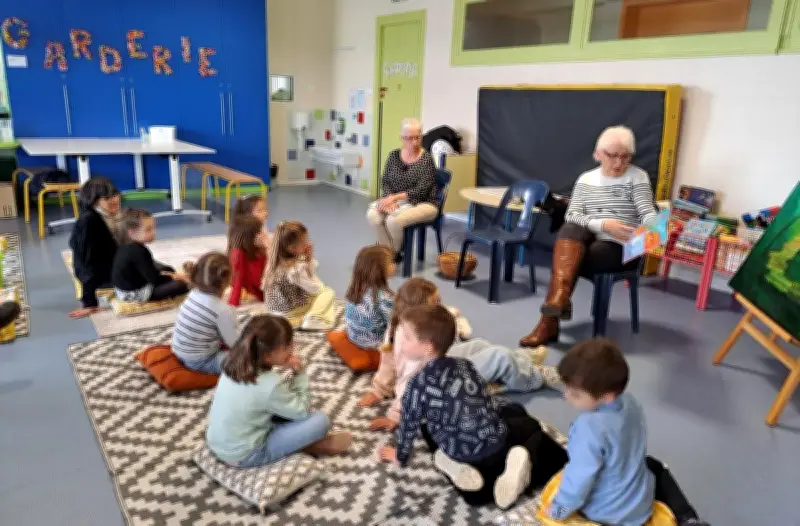 Atelier lecture intergénérationnel à Andoins pour éveiller les enfants
