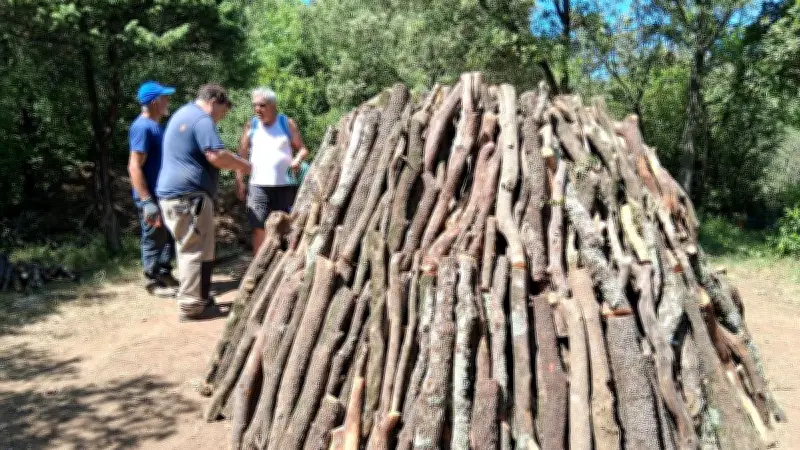 Au Pont du Gard, la renaissance du savoir-faire des charbonniers