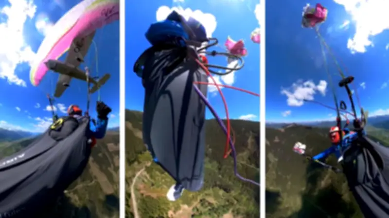 Autriche : parapentiste survit à une collision avec un avion