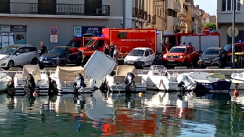 Camionnette chute dans le canal de Sète : le conducteur s'extrait