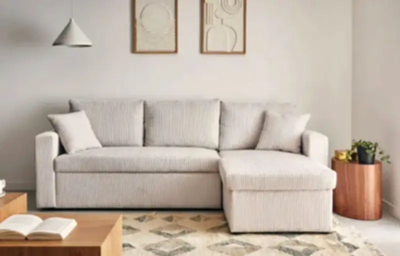 Canapé d'angle Cyrus à 399 € : l'option maligne pour petits budgets