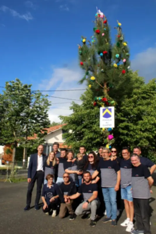 Capbreton : le mai planté malgré le nématode du pin, la tradition respectée