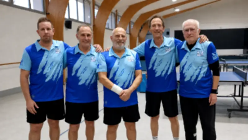 Caux TT 4 : les vétérans champions de leur poule en tennis de table