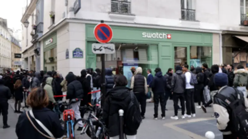 Chaos au lancement de la montre Swatch : files interminables et débordements