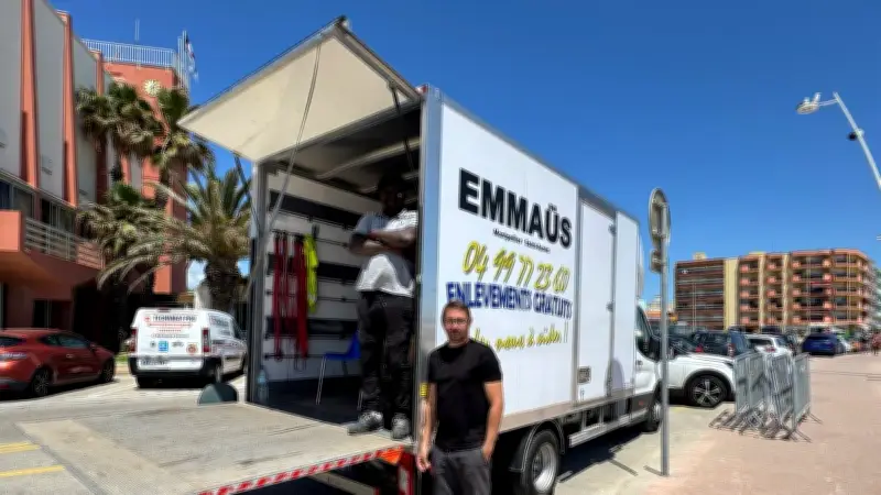 Collecte Emmaüs à Palavas : un camion rempli de dons solidaires