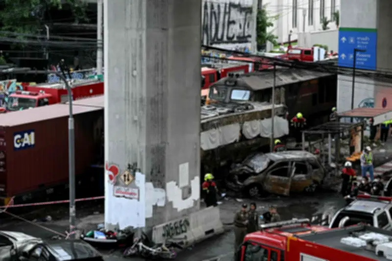 Collision train-bus à Bangkok : au moins 8 morts et 35 blessés