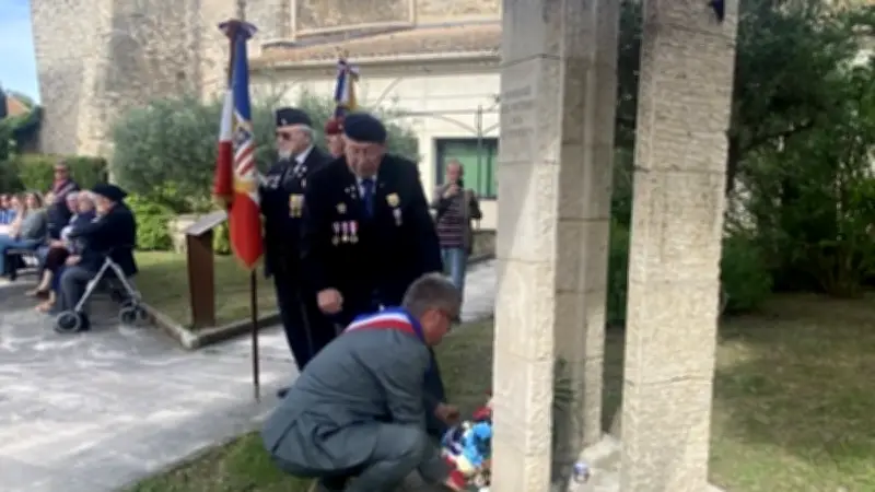 Commémoration du 8 mai 2026 à Blauzac coprésidée par Poinsot et Bourdanove