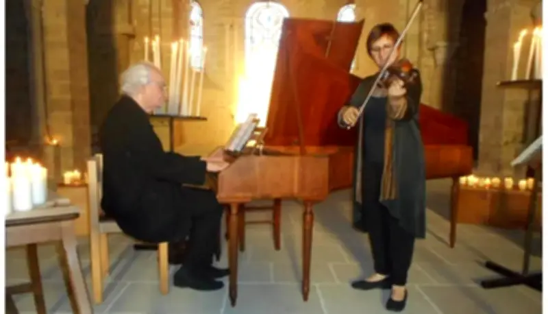 Concert baroque au HanGare : violon de 1713 et piano-forte à Thiviers