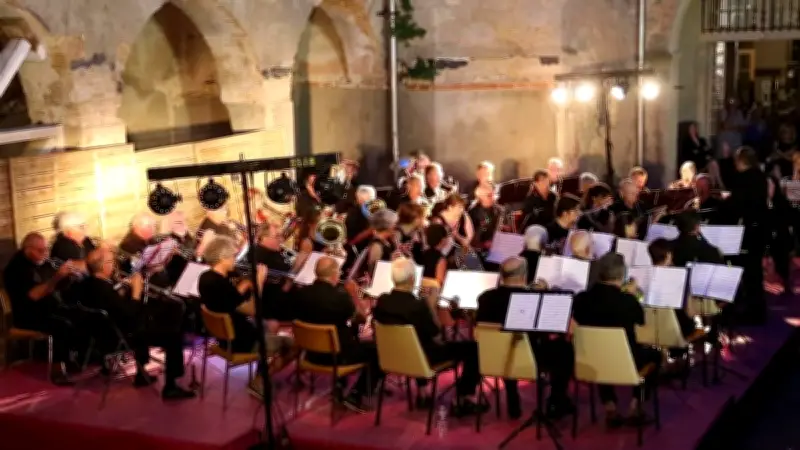 Concert en plein air de l'orchestre d'harmonie à Sauvian
