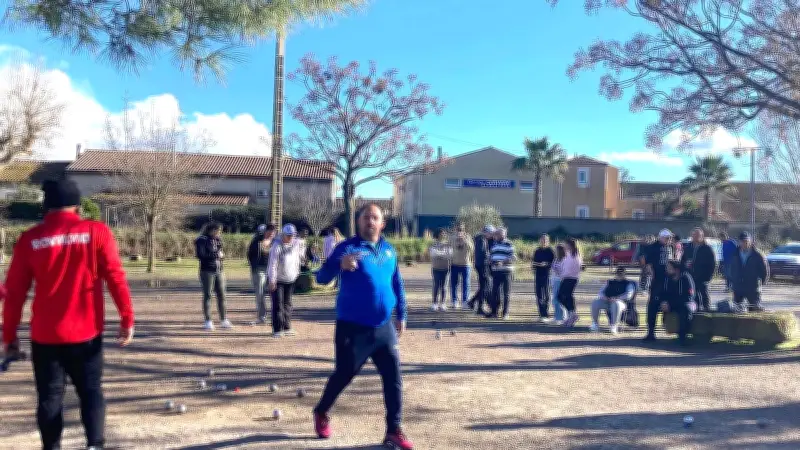 Concours de pétanque à Bassan pour les enfants malades