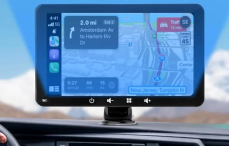 Écran CarPlay portable 7 pouces : navigation, musique à 34,29 €
