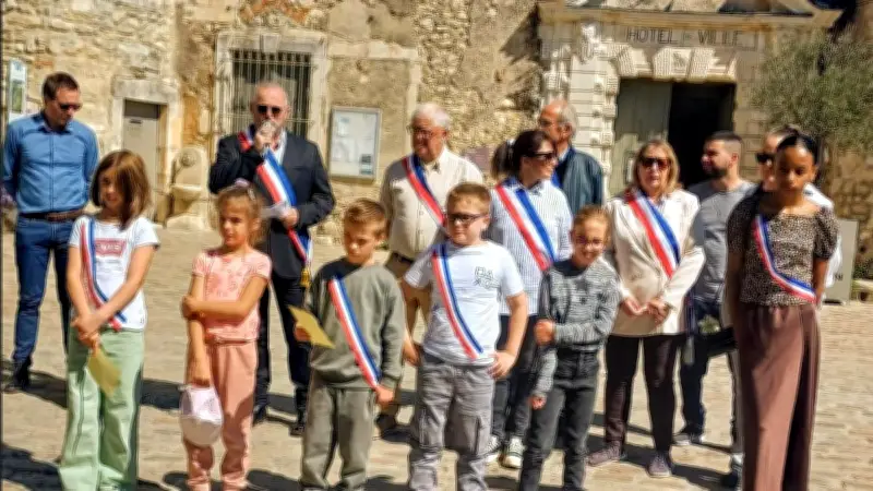 Cérémonie du 8 Mai à Lussan : les enfants à l'honneur