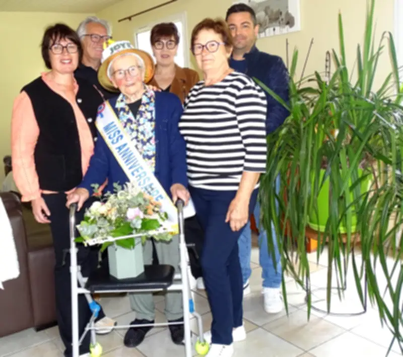 Denise Lamothe fête ses 100 printemps à la ferme Labaye
