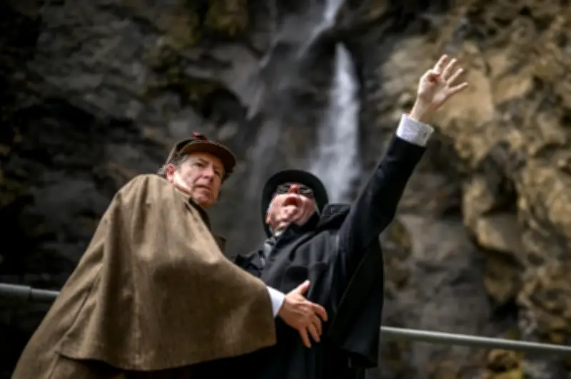 Des passionnés de Sherlock Holmes rejouent le duel fatal en Suisse