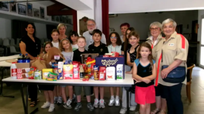 Dons de Carême remis à La Croix-Rouge à Anduze