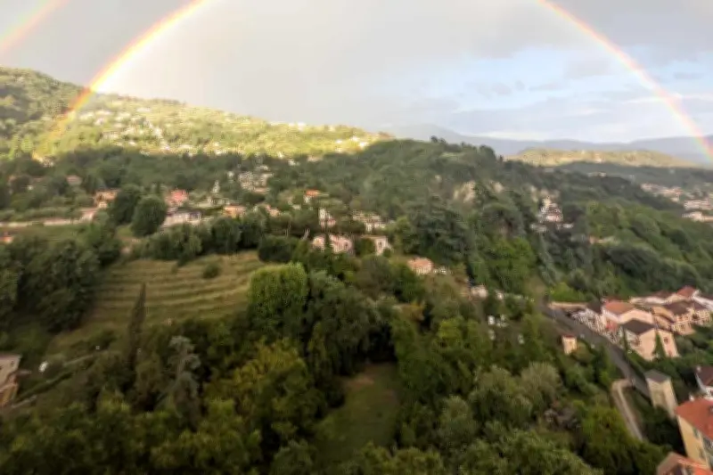 Double arc-en-ciel dans les Alpes-Maritimes : un spectacle rare
