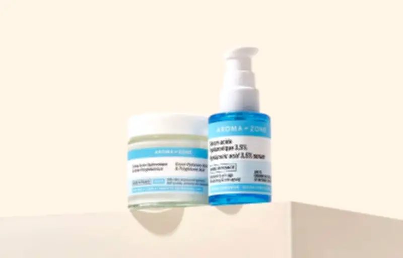 Duo hydratation Aroma-Zone : sérum et crème à l'acide hyaluronique