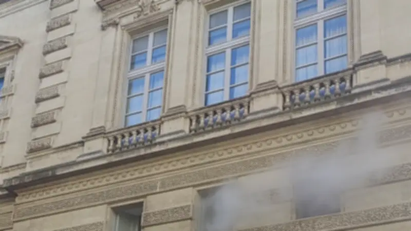 Exercice incendie à l'Opéra-Comédie de Montpellier : fumée factice