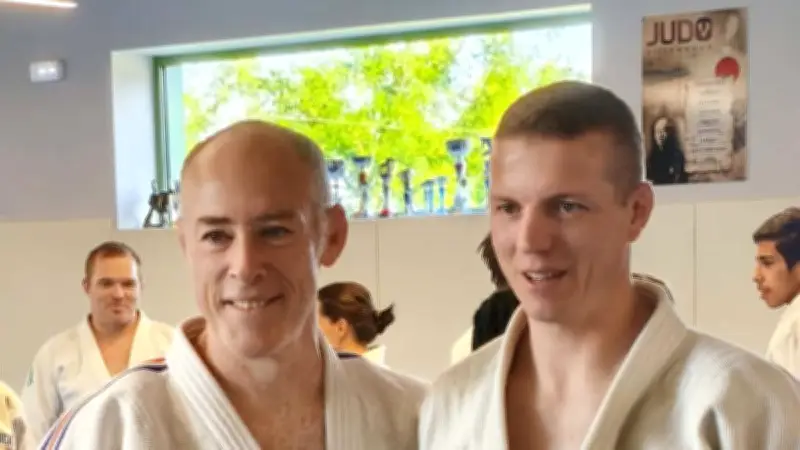 Frédéric Demontfaucon, champion du monde, au dojo de Villeneuve