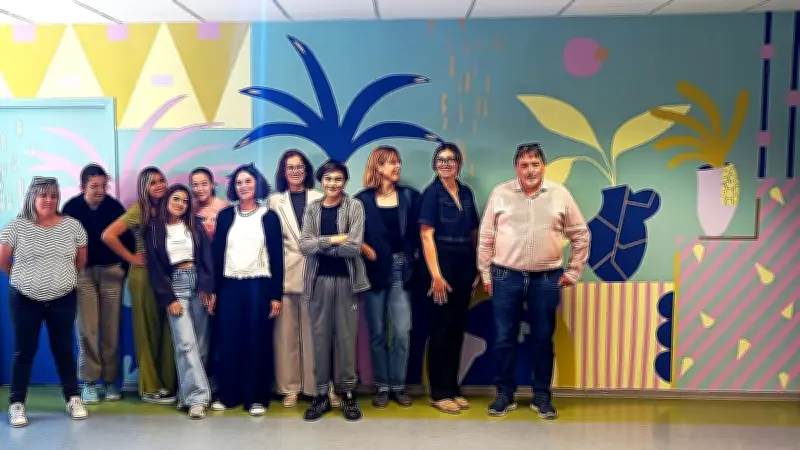 Fresque collaborative au collège Les Escholiers de la Mosson