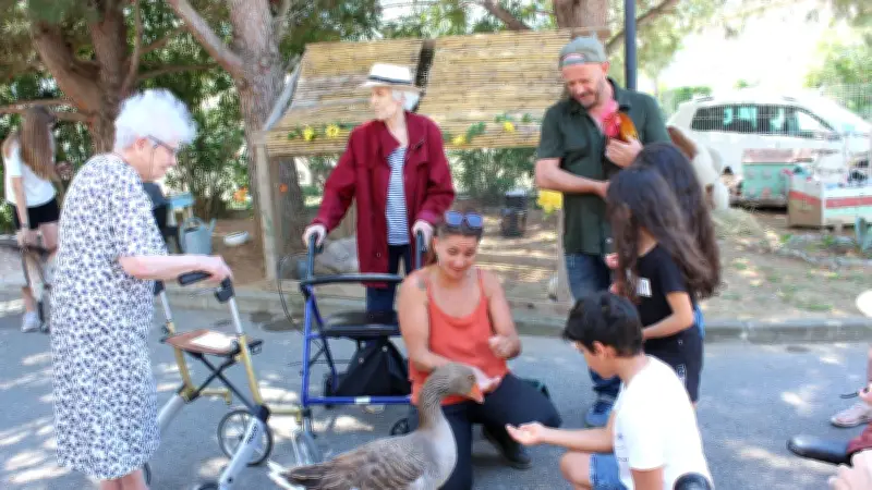 Fête des grands-parents à Aigues-Mortes : animaux et jeux réunissent les générations