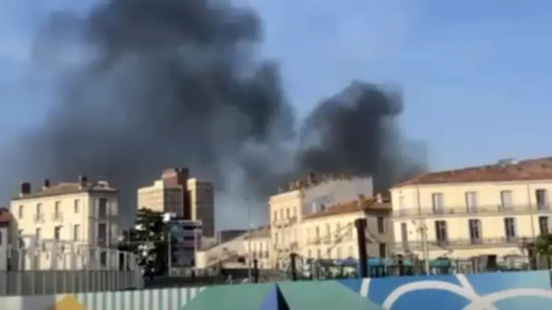 Fumée noire à Montpellier : l'incendie d'une voiture à l'origine du panache
