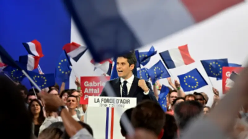 Gabriel Attal lance sa campagne sur l'optimisme et l'espoir