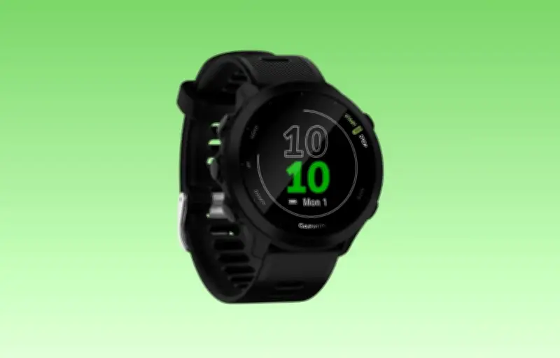 Garmin Forerunner 55 : montre GPS avec 17 sports et cardio au poignet