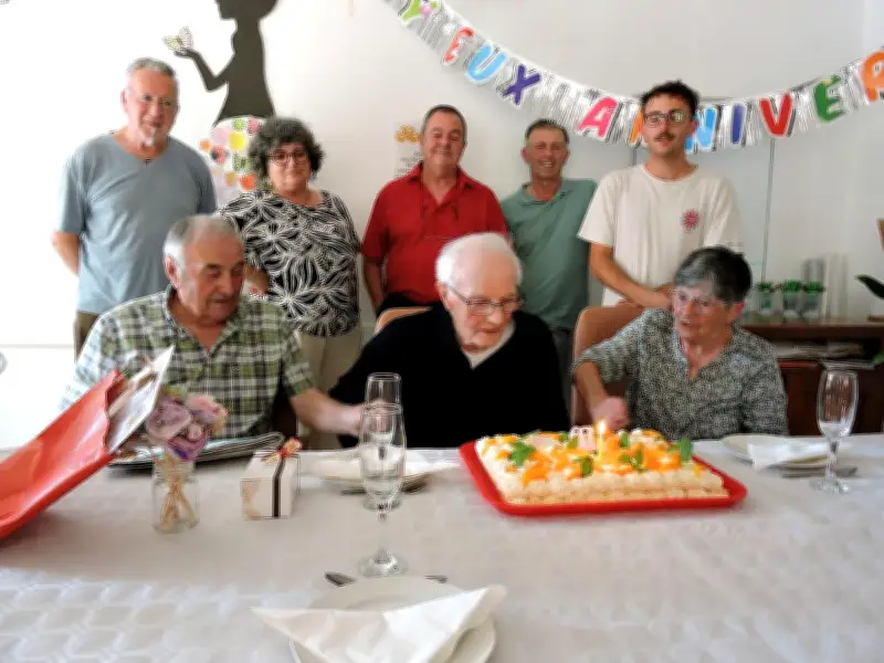 Gatien Larquier fête ses 100 ans à l'Ehpad Le Temple d'Arthez-de-Béarn