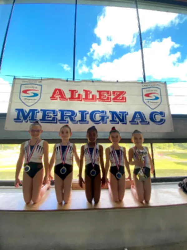 Gymnastique : les poussines du SAM championnes régionales Nouvelle-Aquitaine