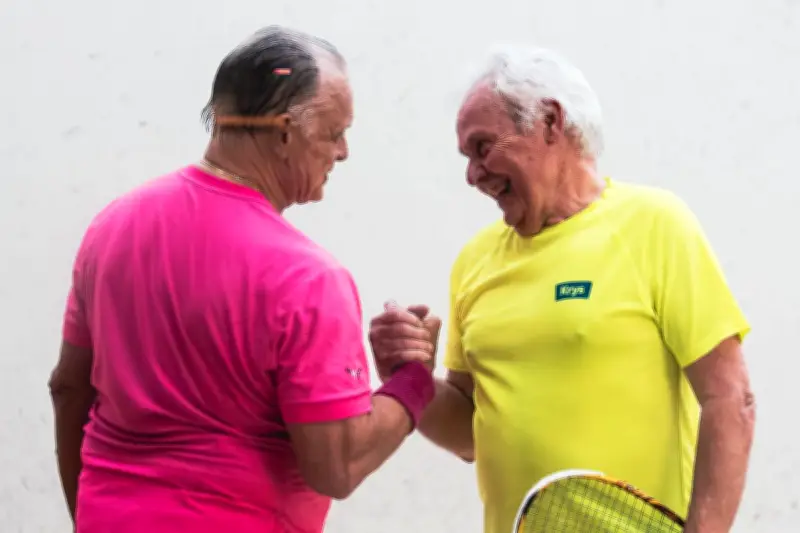Henri Védrine, champion de France vétérans de squash à 70-75 ans