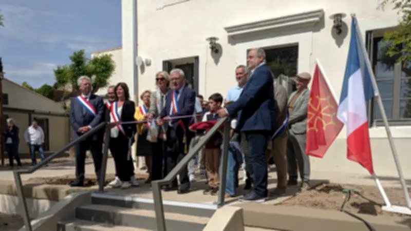 Inauguration du parc du Pistoulet et de l'espace associatif à Caux