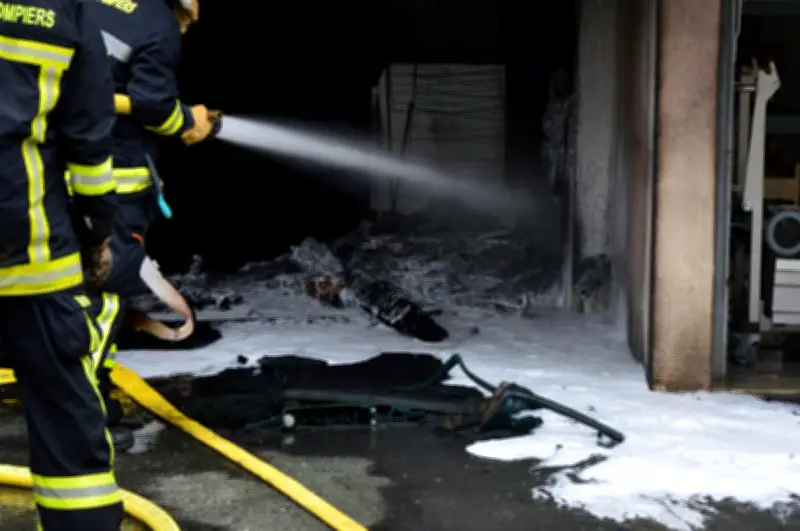 Incendie dans un stock de piles au lithium à Pons