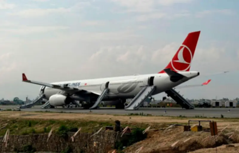Incendie d'un Airbus A330 de Turkish Airlines à l'atterrissage à Katmandou