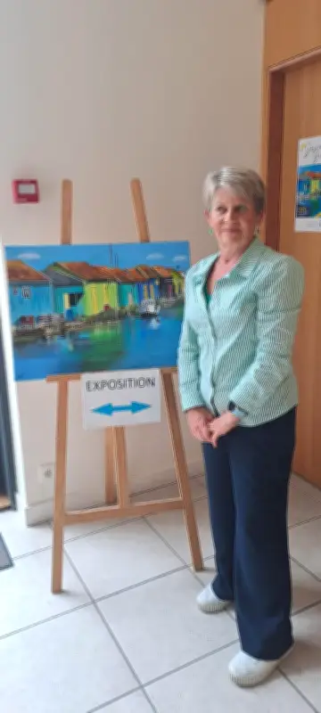 Josiane Grellepois expose ses œuvres à la mairie de Puilboreau