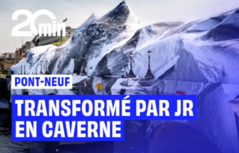 JR transforme le Pont-Neuf en caverne géante de 120 mètres