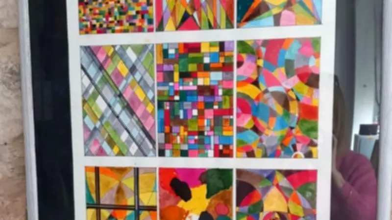 Krub expose ses œuvres géométriques et cubistes aux Barjacqueries