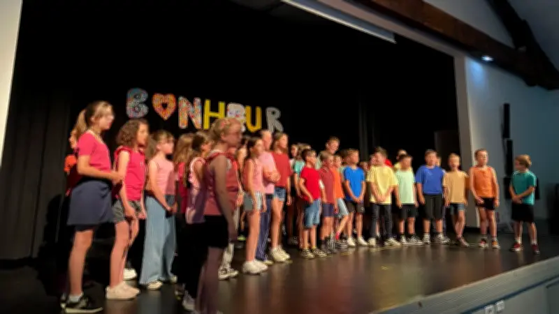 La chorale de l'école enchante le public à Lézignan-la-Cèbe