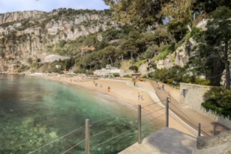 La plage de la Mala à Cap-d'Ail en pleine transformation : découvrez son futur visage