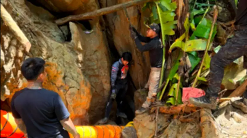 Laos: sept chercheurs d'or piégés dans une grotte, un s'est échappé
