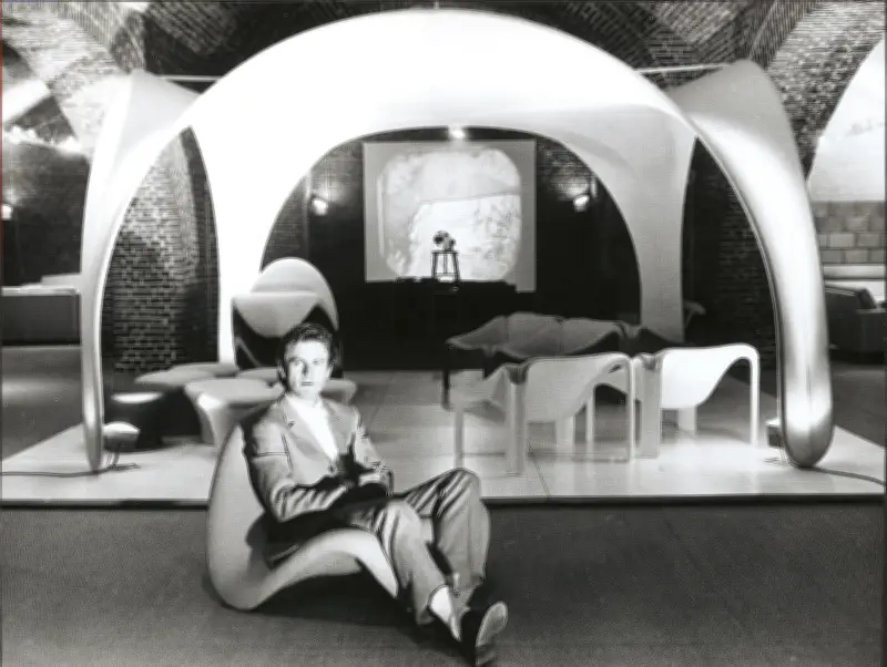 Le fumoir de l'Élysée restauré : pièce maîtresse de l'expo Pierre Paulin à Montpellier
