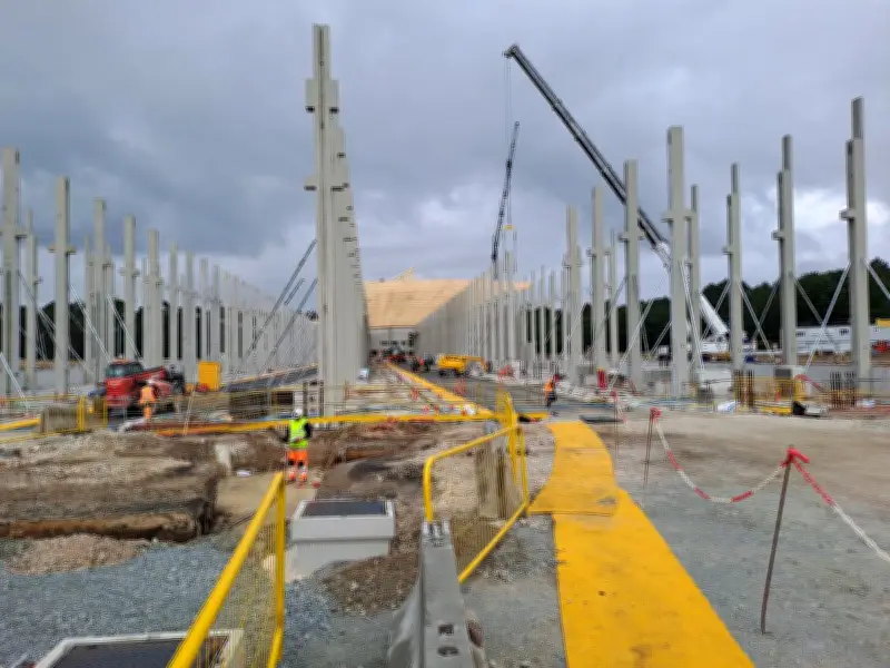 Le futur site de maintenance ferroviaire de Marcheprime prend forme