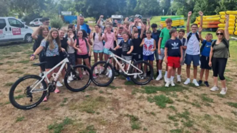 Les ados de Vendres en camp nature à Millau cet été