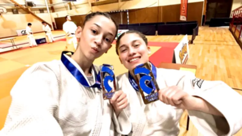 Lily-Rose Rollin aux championnats d'Europe de kata à Sarajevo