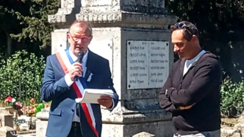 Lézan : Philippe Talagrand préside sa première commémoration