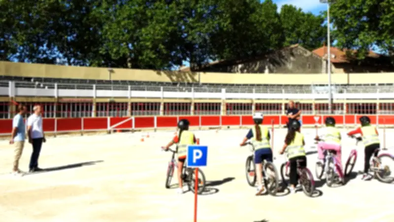 Mai à vélo : les arènes de Saint-Gilles transformées en piste d'apprentissage